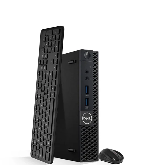 Restored Dell 3070 Tiny Desktop PC | i7-9th Gen Processor | Intel UHD Graphics 630 | 8GB DDR4 RAM | 256GB SSD | WIFI | Keyboard & Mouse | Windows 11 Pro Computers Desktop (Refurbished)