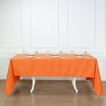 thumbnail image 5 of BalsaCircle Halloween 6 Pieces 60" x 126" Orange Rectangle Washable Decorative Polyester Solid Tablecloths, 5 of 6