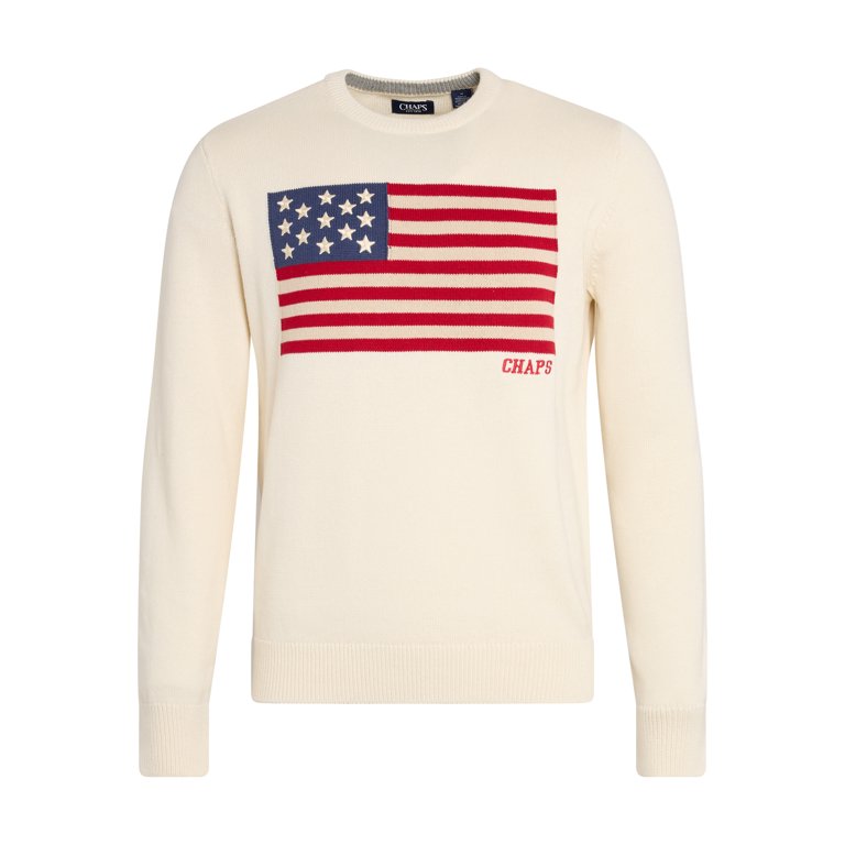 Chaps Men's Long Sleeve Flag Crewneck Sweater photo 7
