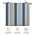 thumbnail image 5 of Stripe Blue & Beige Premium Dining Seat Cushion (2-Pack), 5 of 8