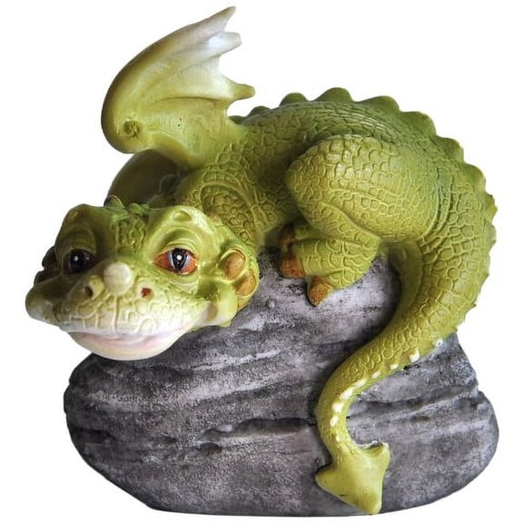 Top Collection Miniature Fairy Garden and Terrarium Hear No Evil Dragon Statue