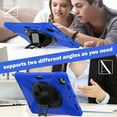 thumbnail image 4 of Dteck Case for iPad Air 13 inch 2025/2024,Heavy Duty Armor Shockproof Kids Case with Rotating Stand & Hand/Shoulder Strap for iPad Air 13-in. M3/M2,Blue, 4 of 7