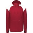 thumbnail image 2 of Holloway Sportswear S Limitless 1/4 Zip Hoodie Scarlet/White 222584, 2 of 5