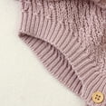 thumbnail image 5 of Baby Bodysuit Cute Newborn Girl Outfits Clothes Tops Fashion Summer Toddler Infant Strap Jumpsuit Solid Knitted Kids Onesie 0-2Y, 5 of 6