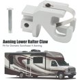 thumbnail image 4 of HUGFEGWE RV Awning Rafter Rivet, Heavy Duty Awning Lower Rafter Claw Satin Aluminum Fit for Dometic Sunchaser II Awning Replacement, Sunchaser Awning Parts, Easy to Install U2536-14921, 4 of 9