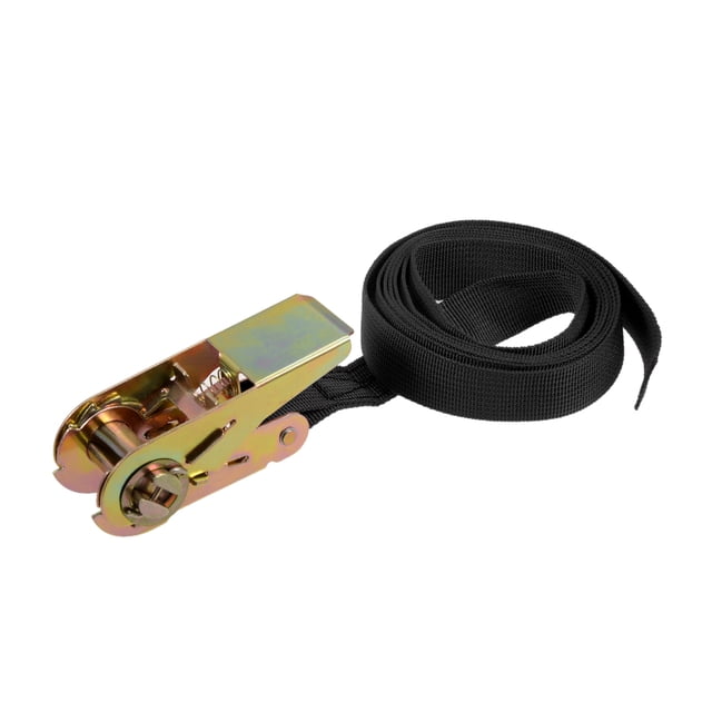 Correa de sujeción de trinquete Uxcell 2M x25mm 250Kg de carga de trabajo, Negra