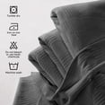 thumbnail image 3 of Manta Utopia para ropa de cama gris ahumado, 100% algodón, 350 g/m², 300 x 300 cm, 3 of 7