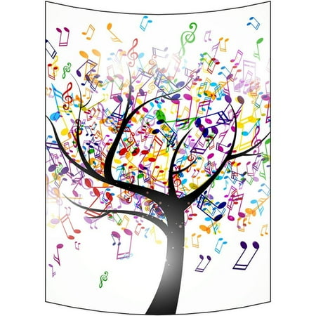 GCKG Creative Music Note Tree Wall Art Tapestries Home Decor Wall Hanging Tapestry Size 60