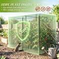 Vegetable Protector Outdoor Black Crop Cage Garden Crop Shield Tent Large Plant Protection ...