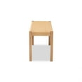 thumbnail image 3 of Baxton Studio Pacari Rustique Transitionnel Chêne Brun Fini Bois et Chanvre Accent Banc, 3 of 5