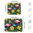 thumbnail image 4 of Yayeee Dish Drying Mat for Kitchen Counter 16"x18" Microfiber Absorbent Pad, Flamingo Floral Pattern, 4 of 7