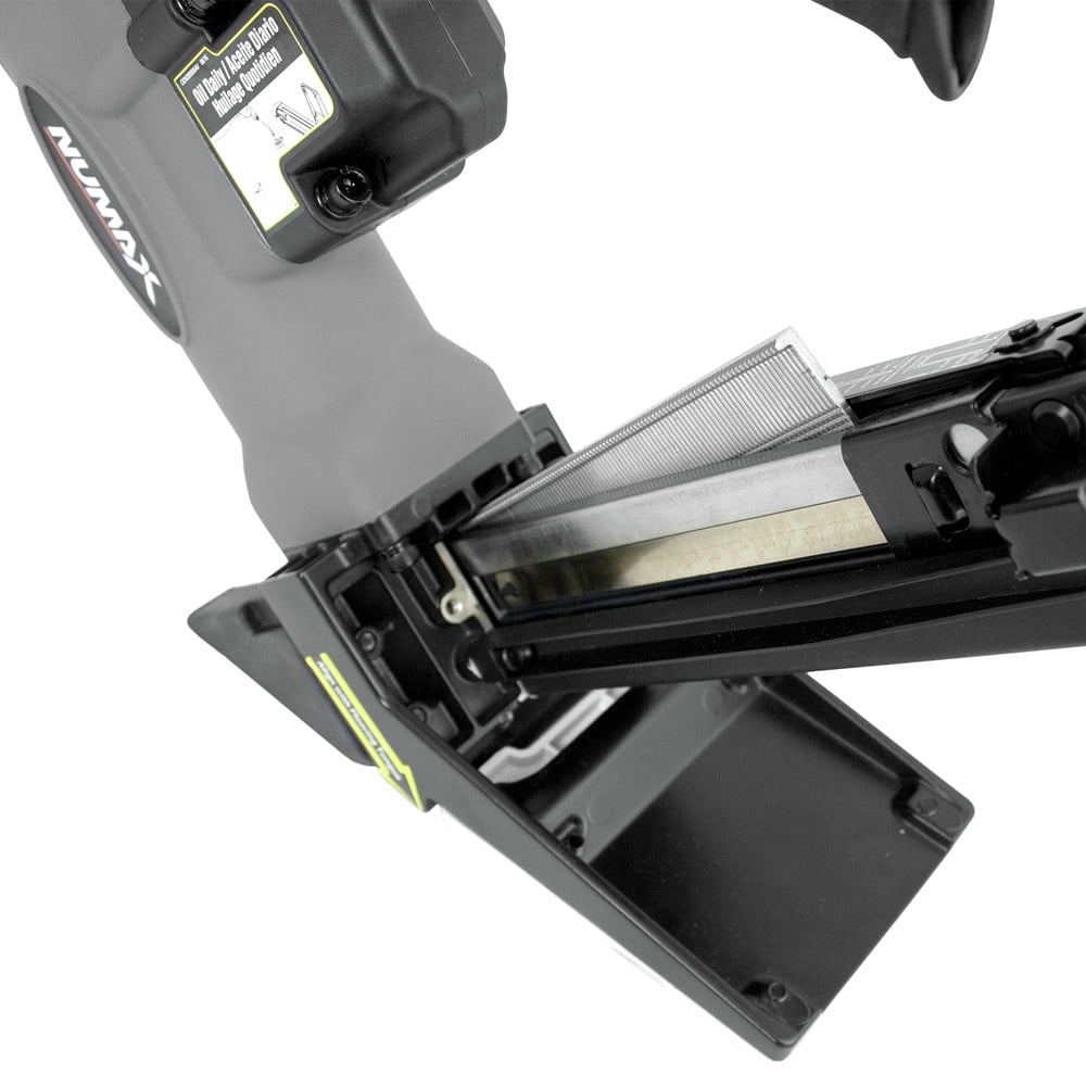 NuMax S50LSDH Pneumatic 2-in-1 15.5-Gauge and 16-Gauge 2" Dual Handle Flooring Nailer / Stapler