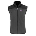 thumbnail image 2 of Men's Cutter & Buck  Gray Stephen F Austin Lumberjacks Cascade Eco Sherpa Fleece Full-Zip Vest, 2 of 3