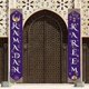 thumbnail image 5 of Letrero colgante para porche de Eid Mubarak, pancarta de Ramadán, decoración para fiesta de Eid Estilo 1, 5 of 8