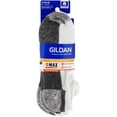 thumbnail image 2 of Gildan Men's Ultra Cotton No Show Socks White, 3 Pack, 2 of 4