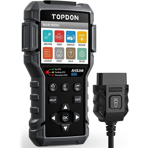 OBD2 Scanner TOPDON AL600 Car Diagnostic Scan Tool ABS SRS Code Reader
