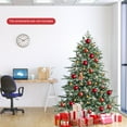thumbnail image 3 of Patiojoy 6ft Evergreen Artificial Christmas Tree, Mixed PE & PVC Tree Metal Stand Included, Unlit Xmas Tree for Holiday Festival, 3 of 9
