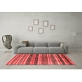thumbnail image 3 of Ahgly Company Indoor Square Solid Red Modern Area Rugs, 4' Square, 3 of 4