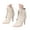 Beige, variant on Women's Ankle Boots Stilettos High Heeled Booties Shoes Pointy Toe Lace up Combat Dress Pumps