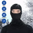 thumbnail image 5 of CURUK 1PC Unisex Balaclava Full Face Mask Fleece Windproof Neck Warm Winter Thermal Hood Ski Mask, 5 of 11