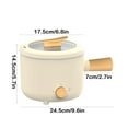 thumbnail image 3 of Mini Ramen Cooker Hot Pot under $5! Ke1Clo Multifunctional Pot for Cooking Pasta Soup Portable with Safety Features 9.64x5.7 Inches Beige, 3 of 6