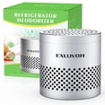 thumbnail image 1 of Exluvon Desodorante para frigorífico, dura 10 años, desodorante para frigorífico, eliminador de olores, purificadores de aire de tamaño de viaje, más eficaz que la bolsa purificadora de aire de carbón, 1 of 5