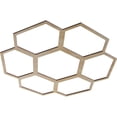 thumbnail image 2 of 26"OD x 9 1/8"ID x 3/8"T Florin Wood Fretwork Pierced Ceiling Medallion, Birch, 2 of 3