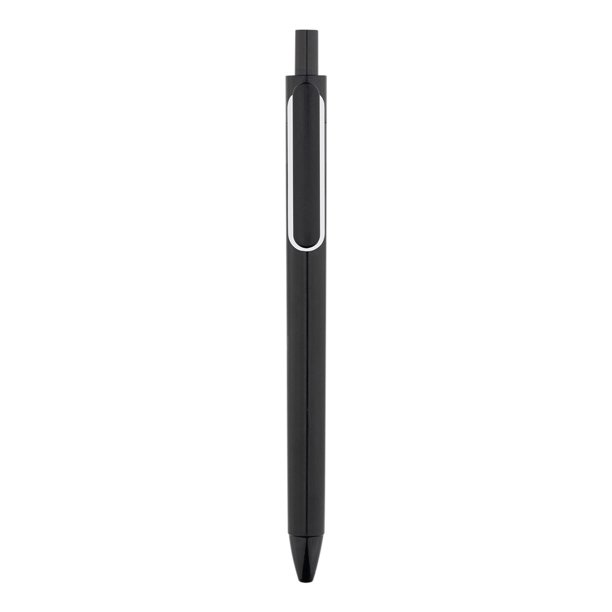Bolígrafo unisex de firma de carbono negro para estudiantes, tipo prensa 0.5, bolígrafo de agua de alta calidad para oficina, 1.5 ml