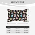 thumbnail image 3 of Fotbe Colorful Retro Tape Pillow Cases - Envelope Closure - Luxury, Extra Soft, Cooling Pillow Covers - Wrinkle, Fade, Stain Resistant-16"x24", 3 of 8