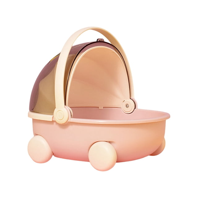 CSChome Little Pet Nest Small Pet Travel Cage - Cradle Design with Handle, Easy Entry and Exit, Easy Cleaning for Rabbits Hamsters Hedgehogs
