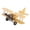 Yellow, variant on Wrought Iron Airplane Statue, <span Style="background:red"></span> Gift For Aviation Lovers, Stylish Retro Home  Office Accent
