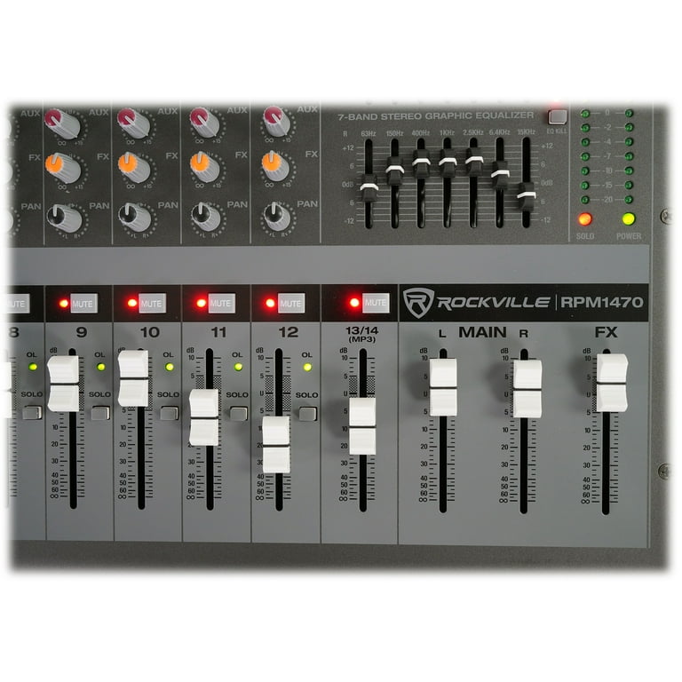 Maxx NRG PowerMix Vol. 1 & 2 4枚セット Rockville RPM1470 14-Channel 6000W Powered Mixer with USB