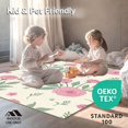 thumbnail image 4 of ODIKA 3'x5' Machine Washable Non-Slip Area Rug, Vintage Botanical Meadow Wildflower Garden Accent High Traffic Rug, Pink, 479441, 4 of 5