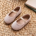 thumbnail image 7 of Toddler Girls Princess Flat Shoes, Non Slip Soft Comfort Sole Slip On Lightweight Dress Footwear for Everyday Use Beige 5 Years, 7 of 7