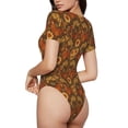 thumbnail image 2 of Fotbe Chicken And Rooster Body de Mujer con Cuello Redondo y Mangas Cortas, Sin Mangas Ajustado, Suave, Cómodo y Básico-XX-Large, 2 of 7