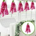 thumbnail image 4 of Diceymbol Artificial Lilac Flower Vines: 31.5-inch Multicolor Ceiling Strings for Elegant Wedding Arch, Home Office Decor, Realistic & Durable Party Floral Garlands, 4 of 6