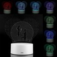 thumbnail image 6 of 4.5V USB 3D Visual Romantic Night Lamp with 7 Color Touch Control and White Base, Includes Remote Control, 6 of 8