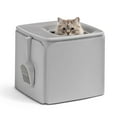 thumbnail image 1 of Caja de Arena para Gatos IRIS USA con Entrada Superior y Pala, Cubierta Gris, 1 of 8