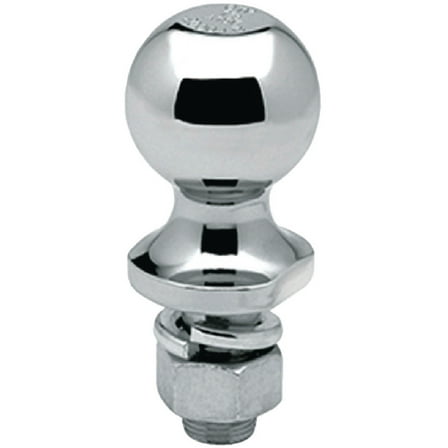 Reese 63884 Packaged Class I Hitch Ball, Chrome - 1-7/8" Ball x 1" x 2-1/8", 2,000 lbs.
