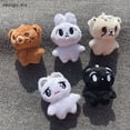 thumbnail image 2 of VAO Kpop Dibujos Animados Cheetah Lee Doyoung Mark Mismo Felpa Llaveros Q Styles Mini Gomdo Taeyong Bolsa Colgantes MX, 2 of 4