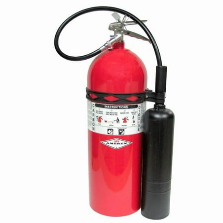 Amerex B2680337 CO2 Fire Extinguisher - Wall Mount - Type BC - Red - 20 lbs