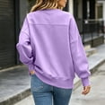 thumbnail image 5 of MexChoioe Womens Sweatshirt Crew Neck Long Sleeve Loose Casual Daily Sweatshirts for Womens, 5 of 6