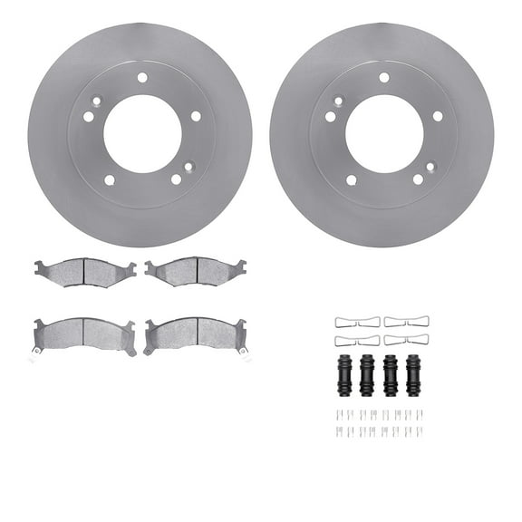 Dynamic Friction Company Front Brake Rotors with 5000 Advanced Brake Pads includes Hardware 6512-21073