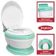 thumbnail image 3 of Baño Entrenador para Niños con Asiento Acolchado Antideslizante Diseño Realista - Verde, 3 of 6