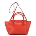 thumbnail image 4 of Pre-Owned Valentino Salmon Glam Lock Shoulder Bag Calfskin Leather, 4 of 9