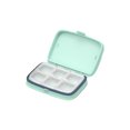 thumbnail image 2 of Naiovety Caja de almacenamiento semanal para medicamentos de viaje, solución práctica y segura para necesidades de medicamentos, Almacenamiento y organización del hogar verde seis cuadrícula, 2 of 6