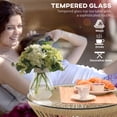 thumbnail image 4 of Outsunny Table d'Appoint en Rotin, Table d'Appoint Ronde à Tambour Creux, Beige, 4 of 10