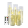 thumbnail image 1 of Velas Led Grande Flama Realista Vaso De Cristal Remoto 5 pcs, Blanco, 1 of 5