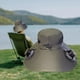 thumbnail image 1 of Sombrero de pescador con ventilador solar, ajustable, transpirable, de 3 velocidades, para senderismo, pesca y playa., 1 of 8