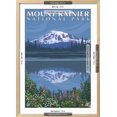 thumbnail image 3 of Mount Rainier, Reflection Lake, Scenic Framed Art Print Wall Art by Lantern Press Sold by Art.Com, 3 of 6